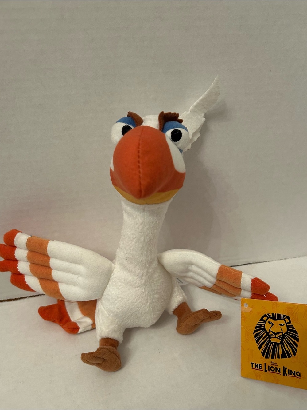 Disney Lion King Zazu Plush Stuffed Broadway Musical!